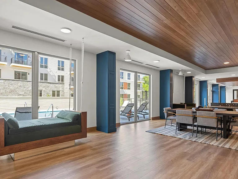 Access the resort-style pool from the clubroom.