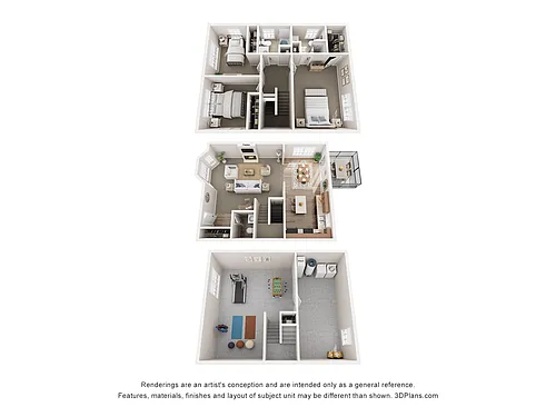 Floor plan Thornberry Townhome