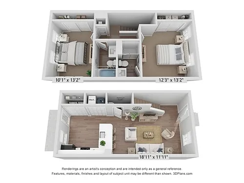 Floor plan Bentley Town - R
