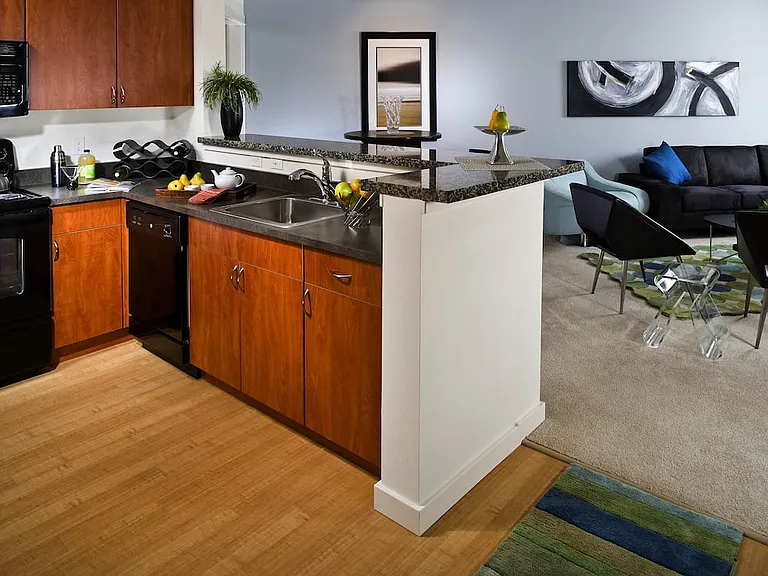 Classic Package I kitchen and living room