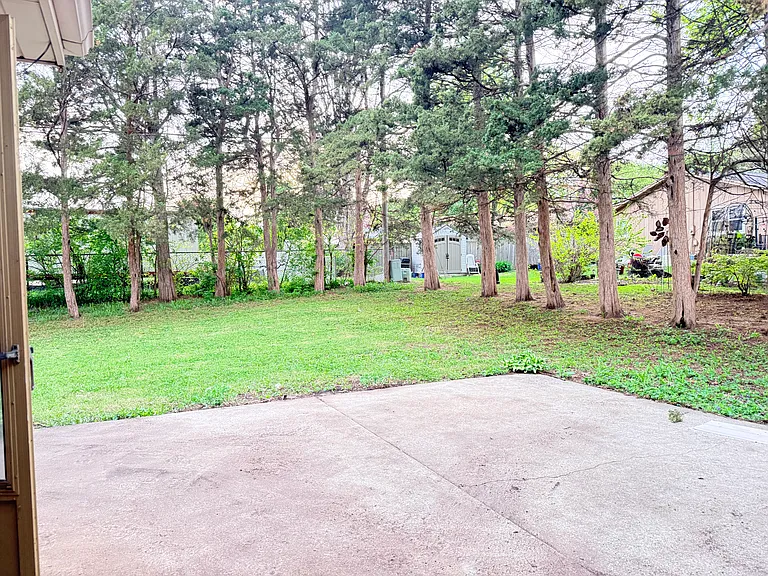Beautiful backyard.