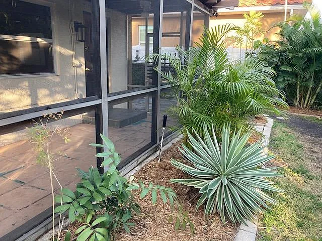 Outside lanai Unit B (back of unit)