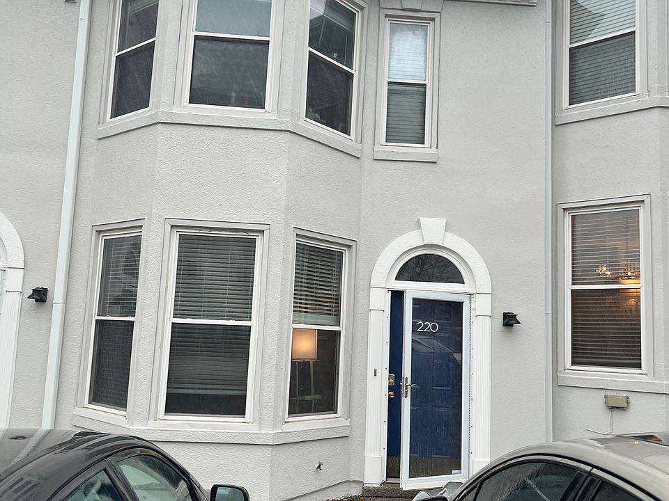 Front of the townhouse and assigned parking