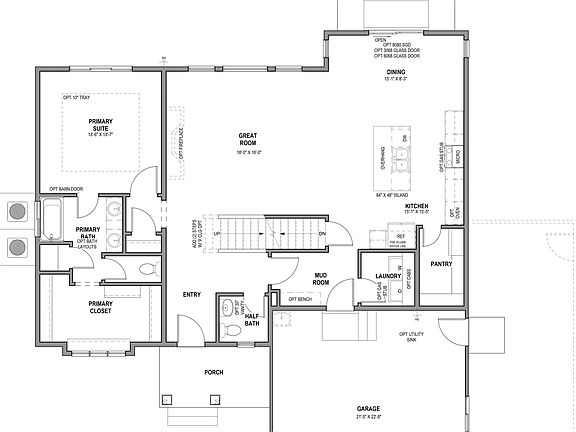 Main Level w Unfinished Basement