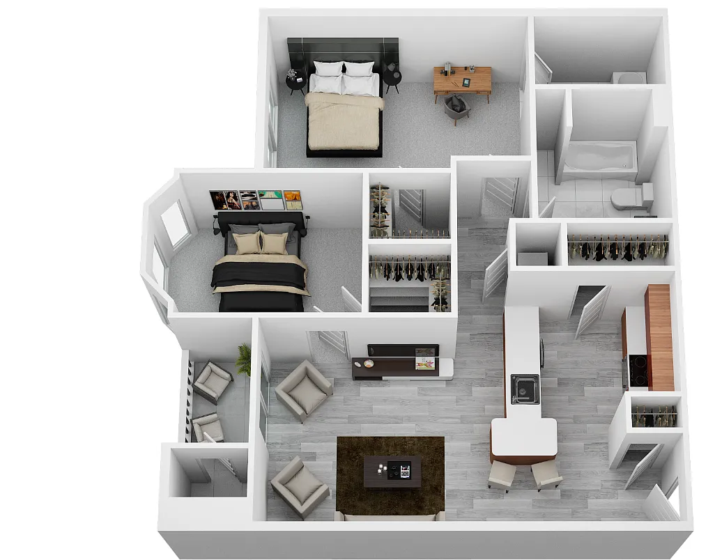 Floor plan 2 Bedroom