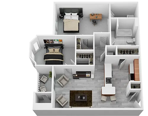 Floor plan 2 Bedroom