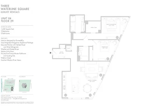 Floor plan Waterline 3 UL: B4a