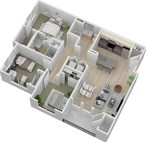 Three Bedroom Three Bedroom
