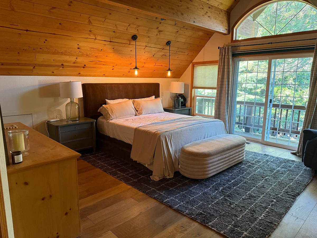 Primary Bedroom with deck - W Lake Blvd
