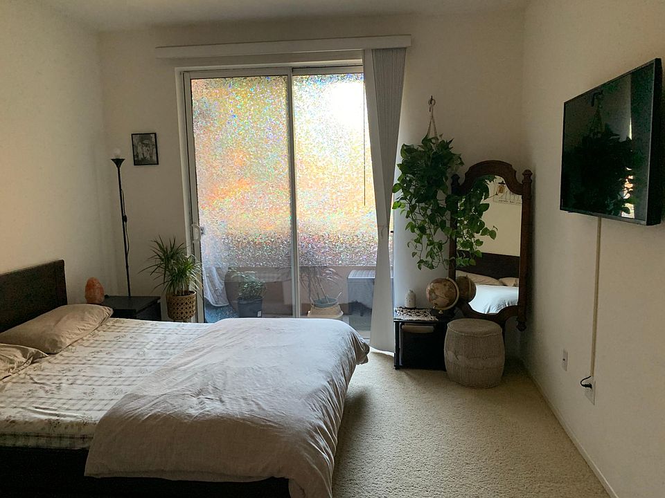 Master bedroom + patio