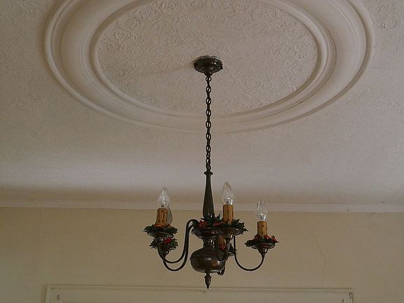 Plaster ceilings- downstairs
