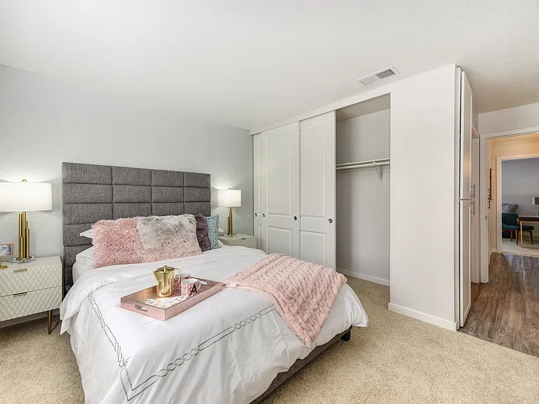 Bedroom with Hallway