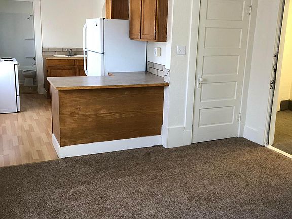Kitchen opens to the living room