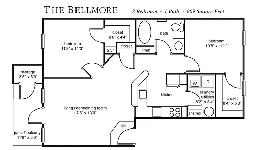 Floor plan B1 | The Bellmore