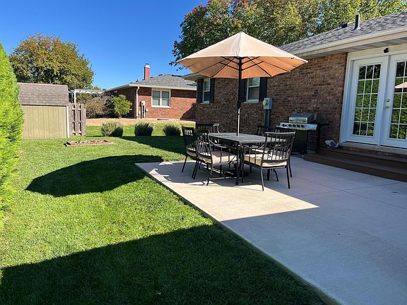 Patio and yard shed