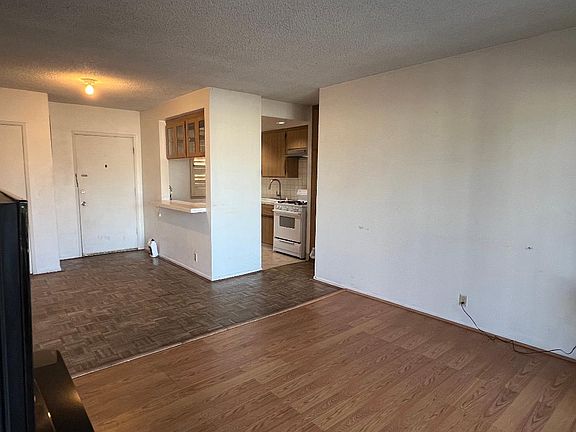 Living room and kitchen.