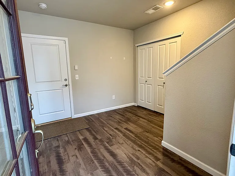 First Floor entrance, door to garage, large closet with lots of room for storage