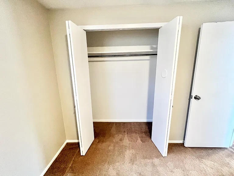 Explore the roomy closet space designed to maximize your storage solutions. Explore the roomy closet space designed to maximize your storage solutions.