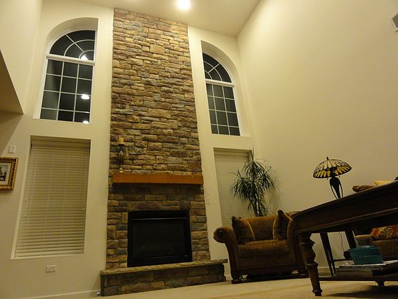 Fireplace 30ft ceilings