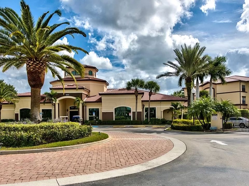 Positano Place entrance. Gated community.
