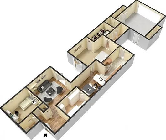 B10 type 3D furnished B10 type 3D furnished