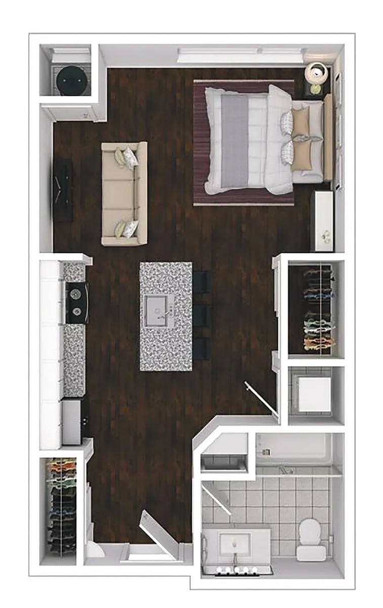 Floor plan Studio Premier
