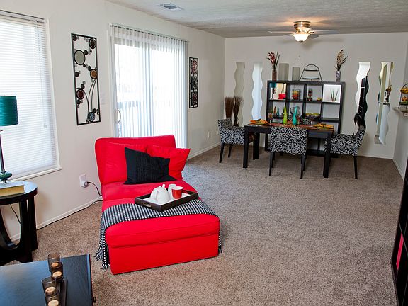 View from living room to dining room