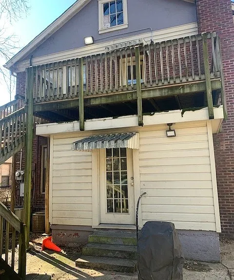 back of the duplex