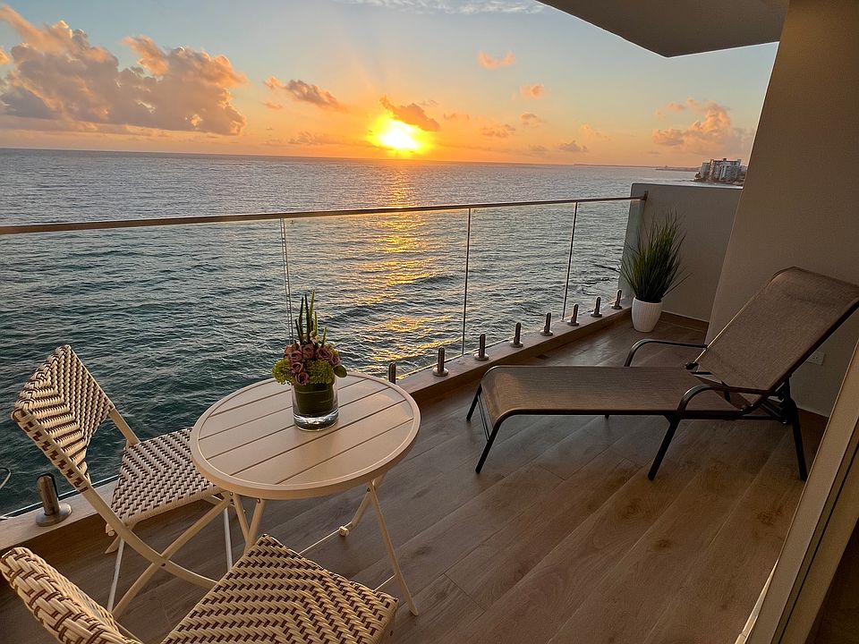 balcony views during sunrise