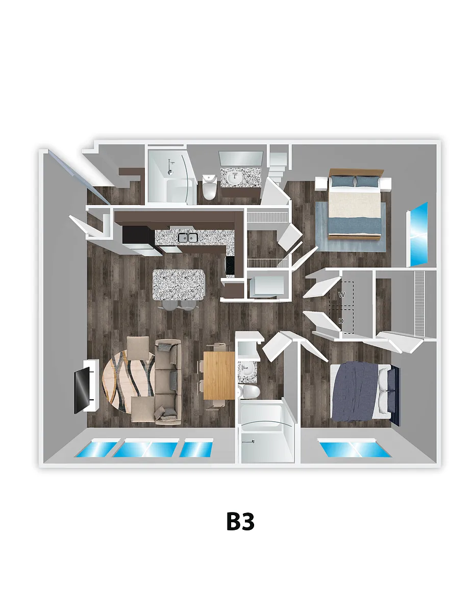 Floor plan B3