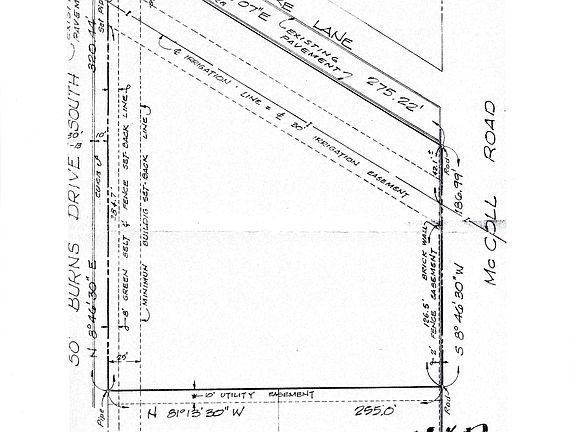 Lot Dimensions