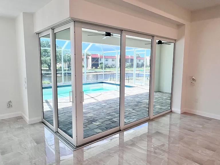 Slide away Glass Door