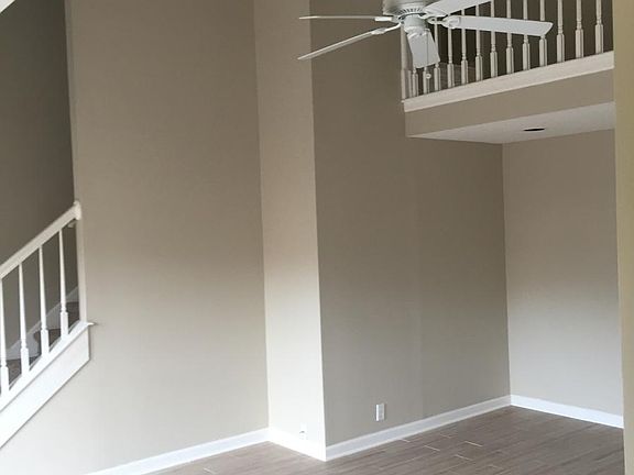 Two-story living room