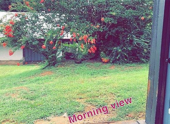 Side porch view