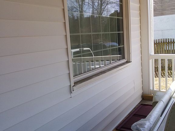 New porch and siding