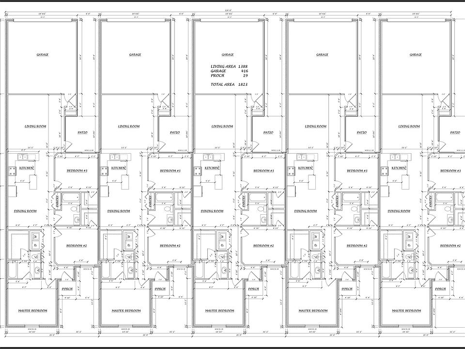 Floor plan of the units