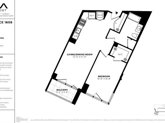 2nd image of 625 W 57th St APT 1608