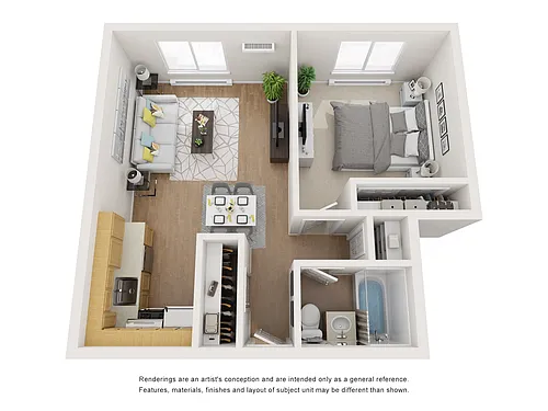 Floor plan Middle 1B 1B