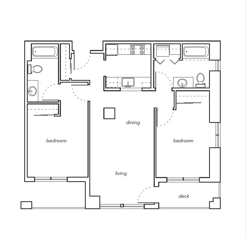Floor plan Two-Bedroom