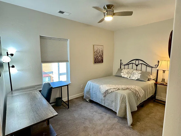 Second Bedroom with desk.