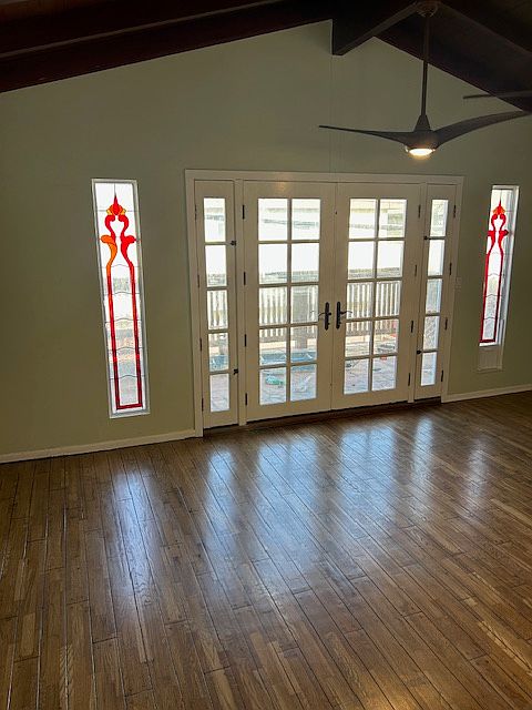 French Doors from Living Room to Deck