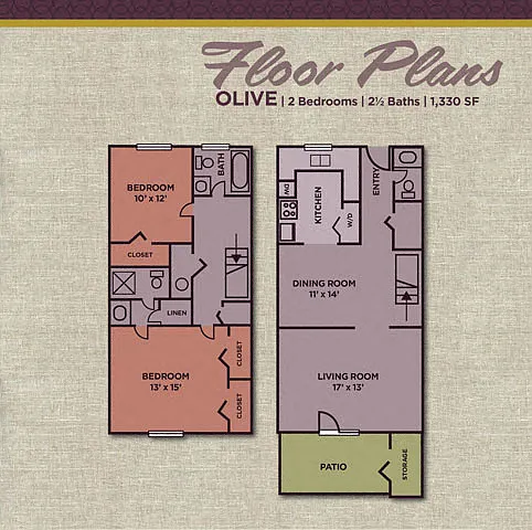 Floor plan Olive (2.25 A)