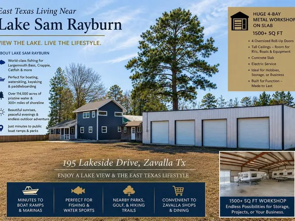 195 Lakeside Dr, Zavalla, TX 75980