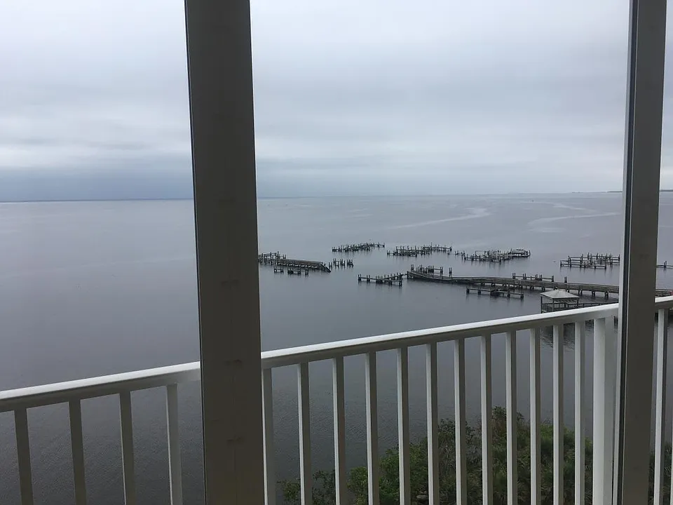 view from balcony