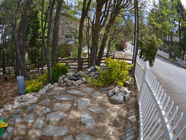 Gated front yard