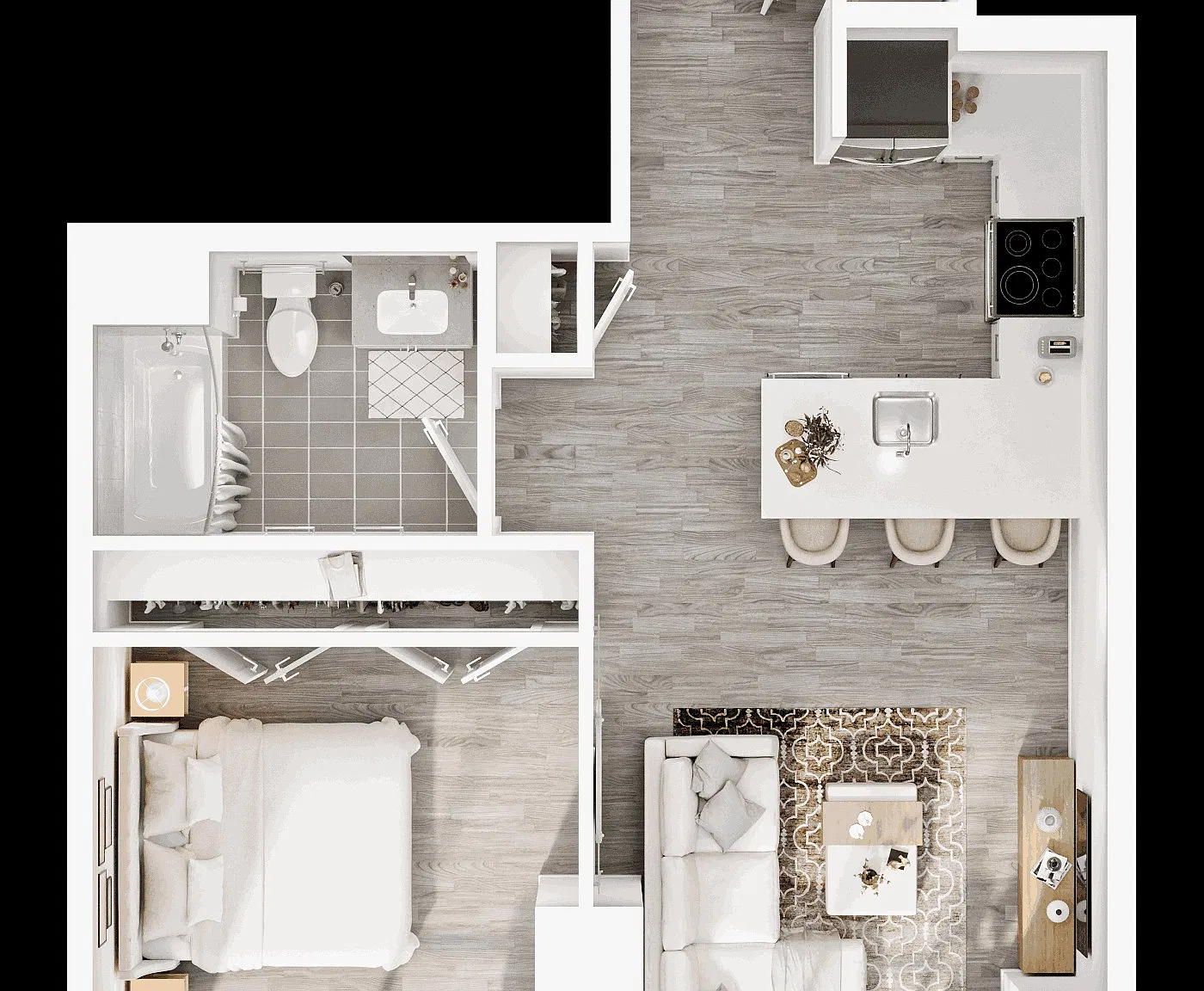 1 bed, 1.0 bath, 629 sqft, $5,805 — Photo 1