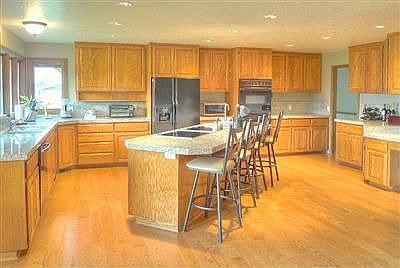 Gourmet kitchen speaks for itself.