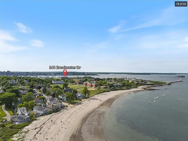 Willard Beach aerial view