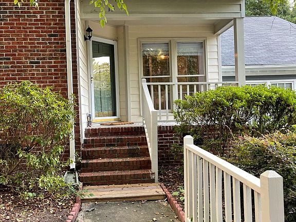 front porch has space for a bench or rocking chairs