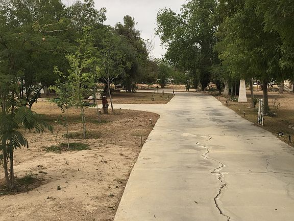 Concrete driveway